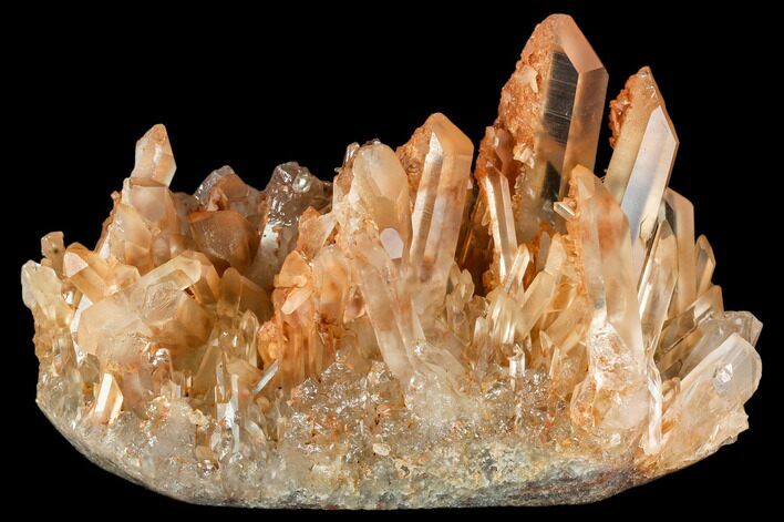 Tangerine Quartz Crystal Cluster - Madagascar #107076